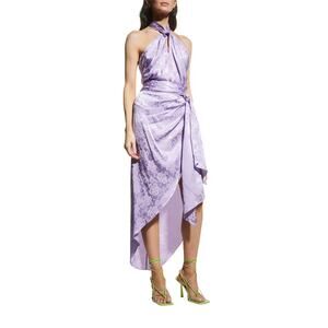 Ronny Kobo Draped Lilac Kit Skirt Size S
